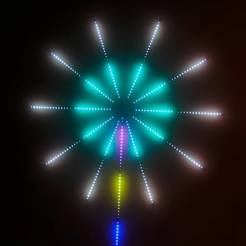 Lampe LED feux d'artifice - Bande lumineuse LED - Lampe disco - Avec  télécommande et