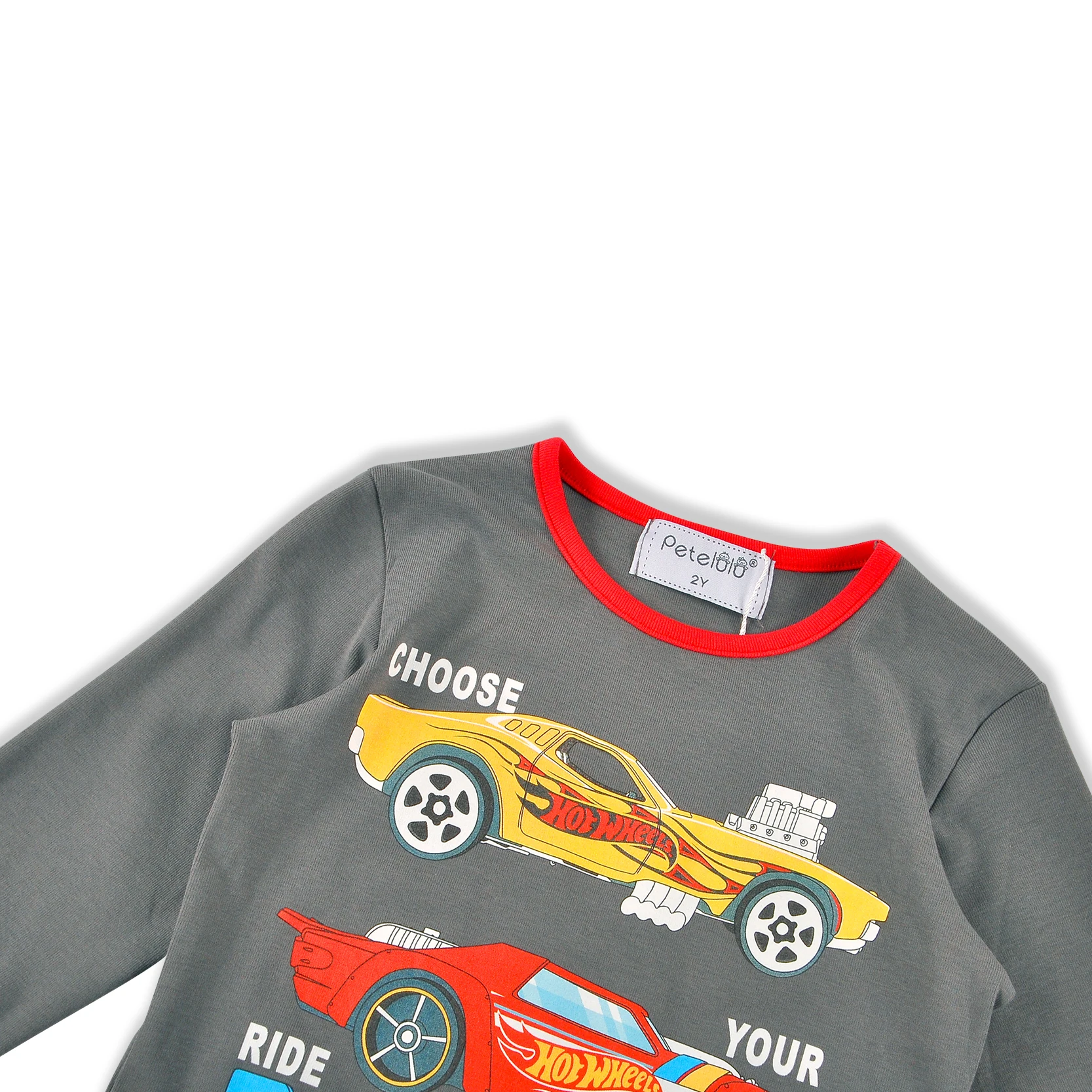 Детская пижама с длинным рукавом и цифровым принтом