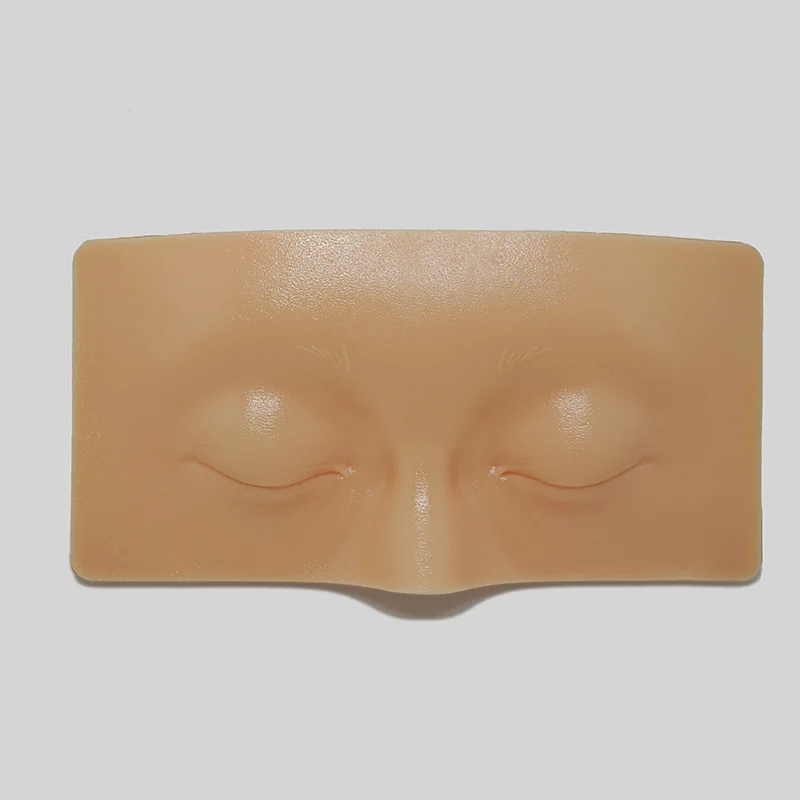 Practicing Makeup Kit Silicone Practice Face Eyeshadow Eyelash Beginners Makeup Training Reusable Practicing Makeup Board