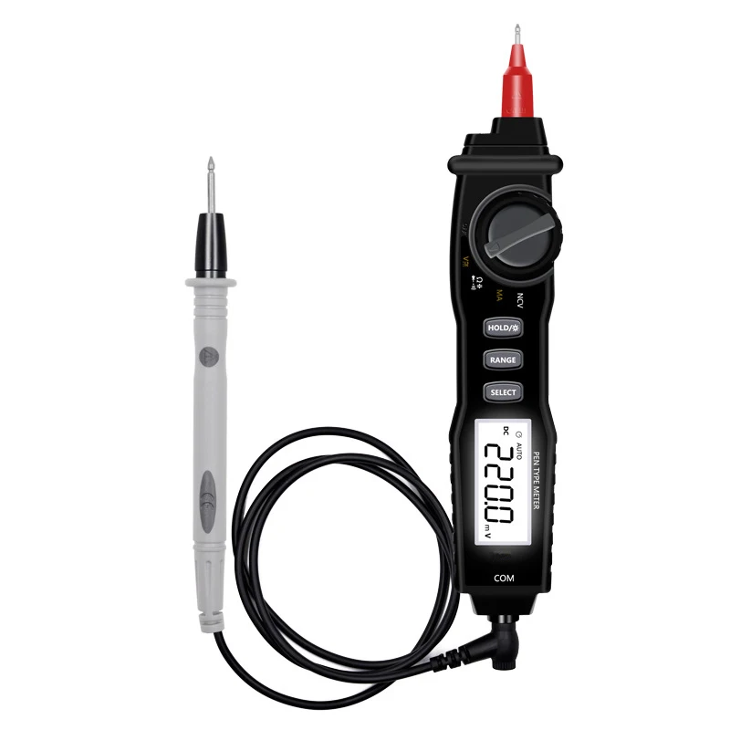 4000 Digits Pen Type Digital Multimeter AC/DC 600V 200mA 40M Ohm 4mF Meter DMM Multimetro with Non-contact Voltage Detector