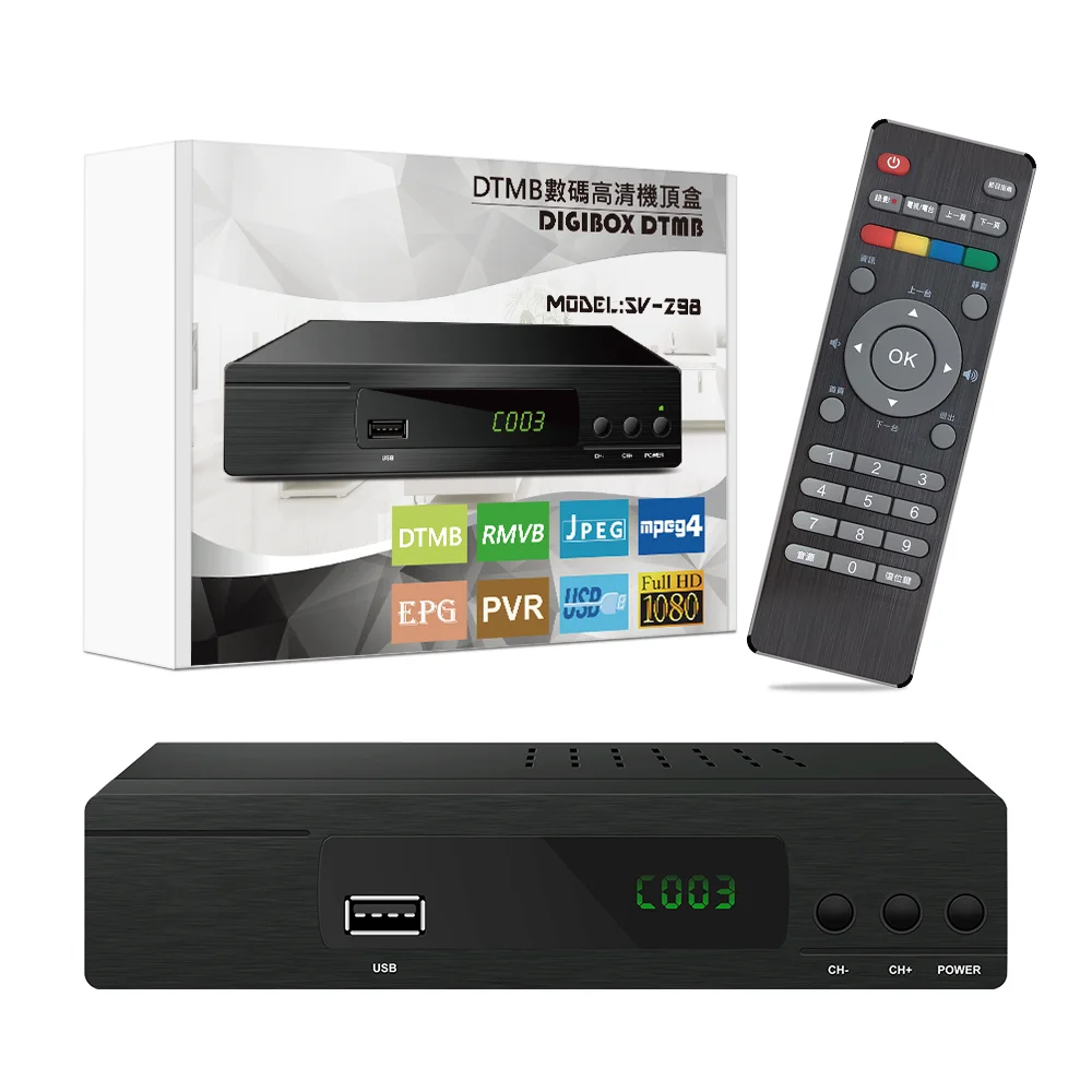 Decodificador de tv digital / atsc tv box full hd 1080