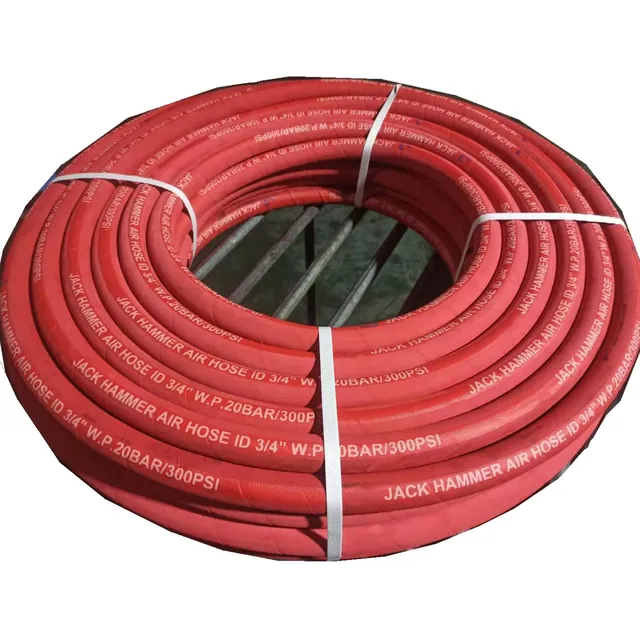 Red Color Air Rubber Hose 3/4" Jack Hammer Hose