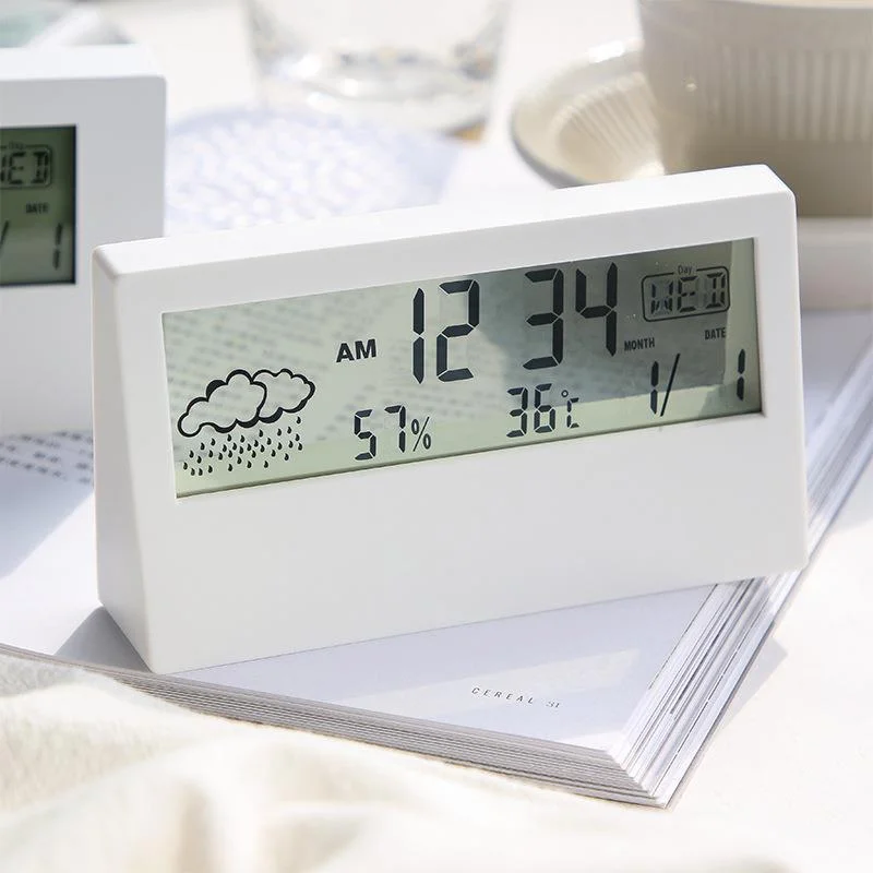 Sveglia Digitale Da 7 Pollici Con Regolazione Automatica Luminosità – Per Anziani E Bambini, LCD Con Data E Temperatura