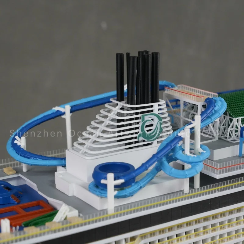 Exquisite luxury cruise ship model from Korean Shipbuilding, featuring authentic ship design and various realistic hulls details. Custom‑made scale miniature, perfect for exhibition display, desktop ornament and premium business gift. OEM service and bulk production are available for your project demands.Amber@vesselmodel.com Tel：+86 18038048785