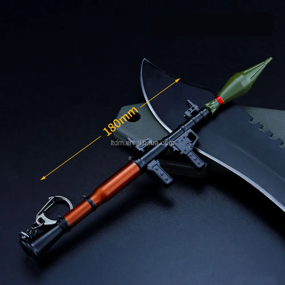 工場供給 18CM ミニRPG 分解可能な金属合金製ガンモデル ロケット