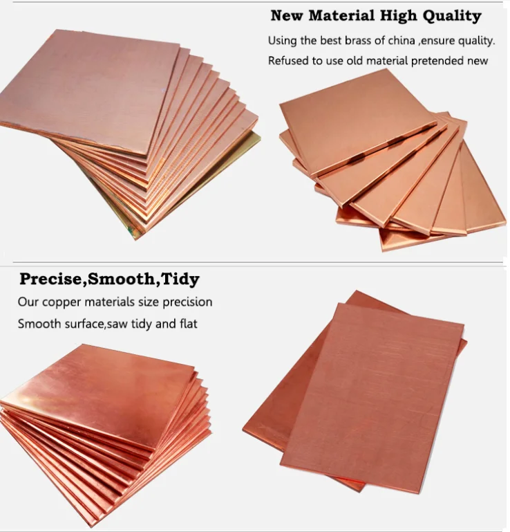 Quality Pure Copper Plate 3mm Sheet Nickel Plated Copper Sheet 10mm