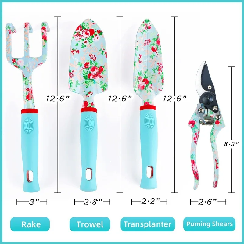 Garden Tool Set 11 Piece Flower Planting Pruning Shears Aluminum Trowel ...