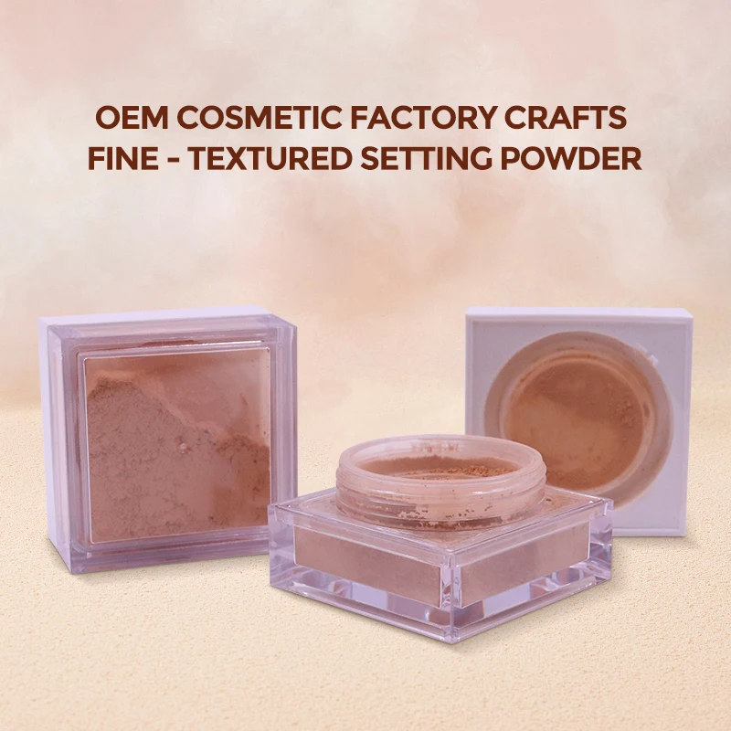 Cruelty Free Vegan Waterproof Loose Powder Setting Base Invisible Pores Lightweight Oil-Control Concealer for Custom Logo factory