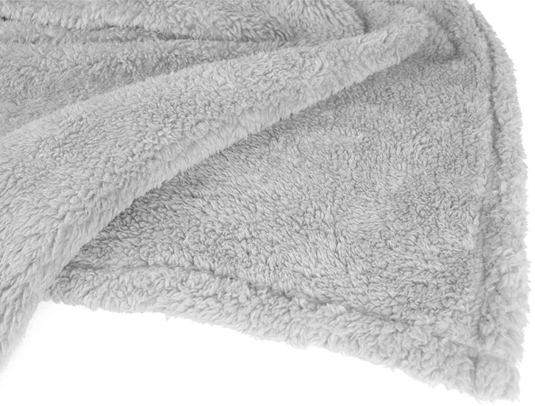 100% Polyester Soft Warm Sherpa Throw Flannel Fleece Blanket