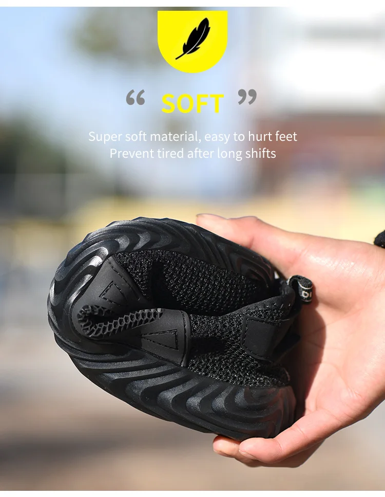 401-Good Quality Summer Sport Engineers Working LightWeight Safety Shoes for Men, Breathable  Breathable Steel Toe Safety Shoes