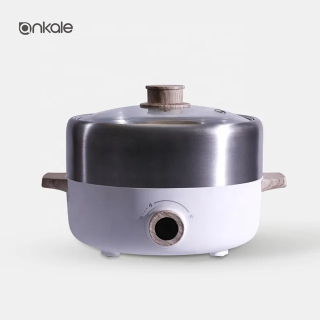 Multi-purpose 3L mini hot pot multi cooker non-stick multi-function cookware sets with grill pan