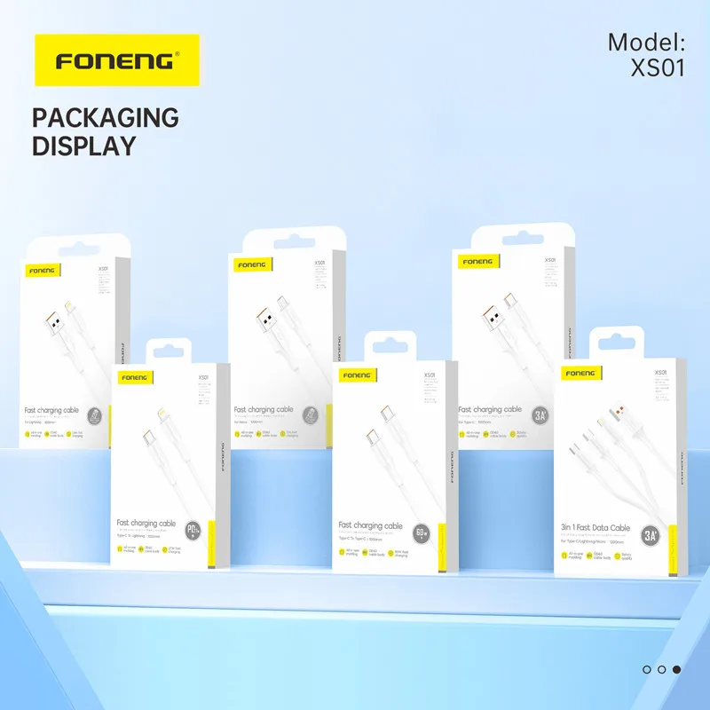 FONENG USB Cable Type- C 6A