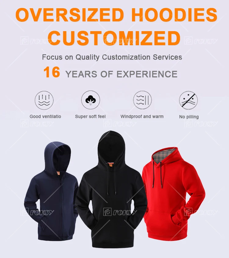 Men Custom Heavyweight Hoodies Logo Oversize Hoodies Unisex Customized ...