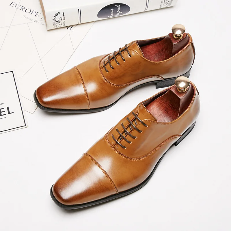 Formal Dress Shoes Male Office Party Wedding Shoes Business Luxury Le