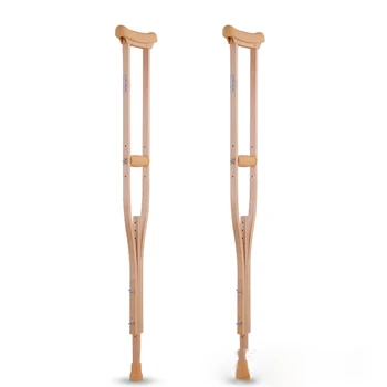 Wooden Crutches Disabled Walking Cane Underarm Crutch - Buy Walking ...