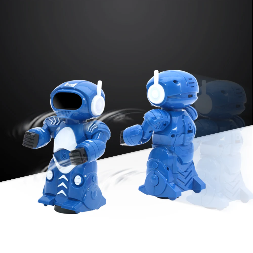 Huiye 360 Rotating Smart Space Dance Robot Electronic Walking Toys With Music Light for Kids Robot De Juguetes