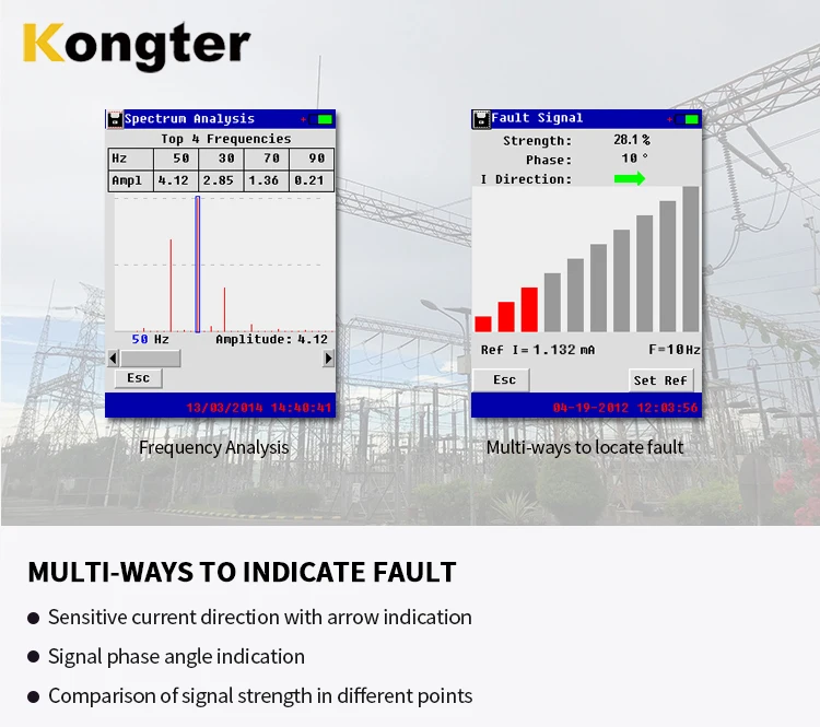 Earth Fault Detector for Detection of DC System Power Substation Grounding Fault with Current Leakage to Ground