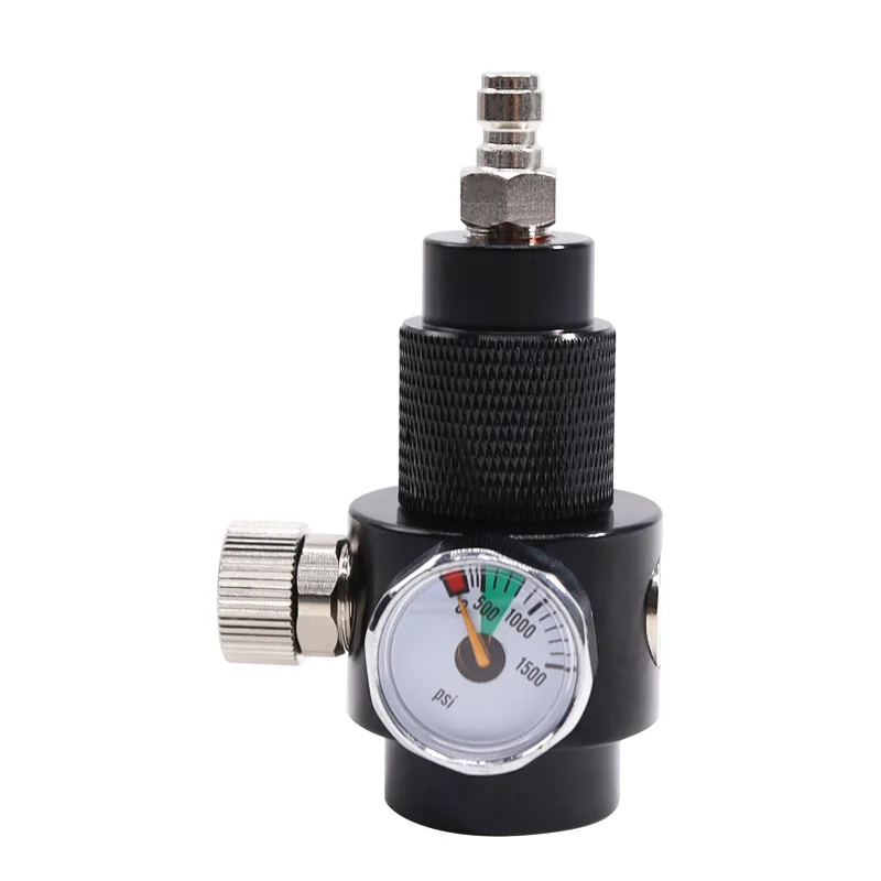 Airsoft PCP HPA Paintball Tank Adjustable Compressed Air Regulator 0-2800 psi 
