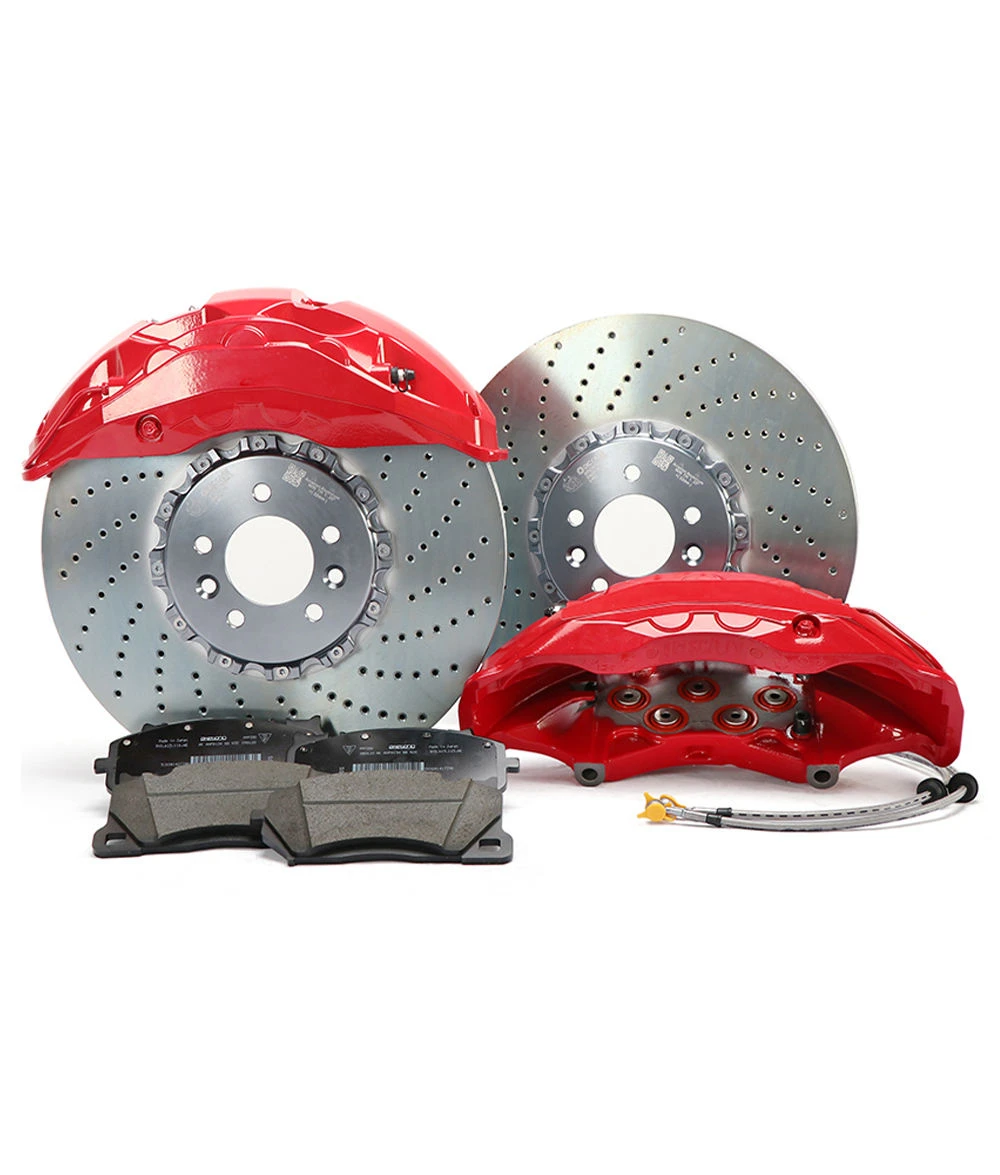 10 N 10 Pot Sport Aluminum Brake Caliper Racing 420 / 440MM Brake Disc 21 / 22 Rims