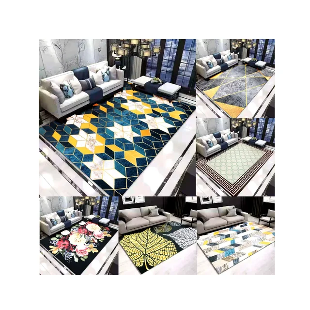 Z116  High quality custom rugs  Living Room Anti Slip Area Rugs Polyester Modern Carpets And Rugs