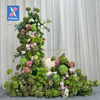 Promise Green Artificial Flower Arch Backdrop Hot Sale Flower Arch For Wedding Party Event Decoration