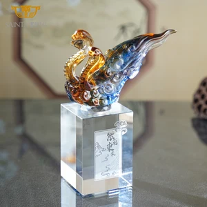 2026 Lucky Home Living Room Ornament Three-headed Snake 2026 Gift for Chinese Luxury Gift Box
