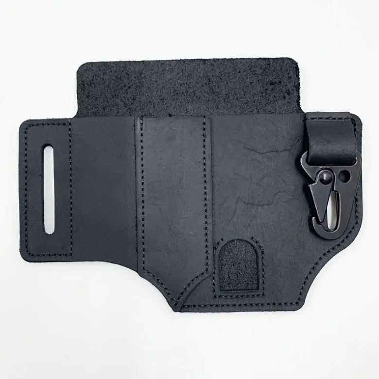 本革EDCマルチツールポーチ - タクティカルウエストバッグ、ユニ