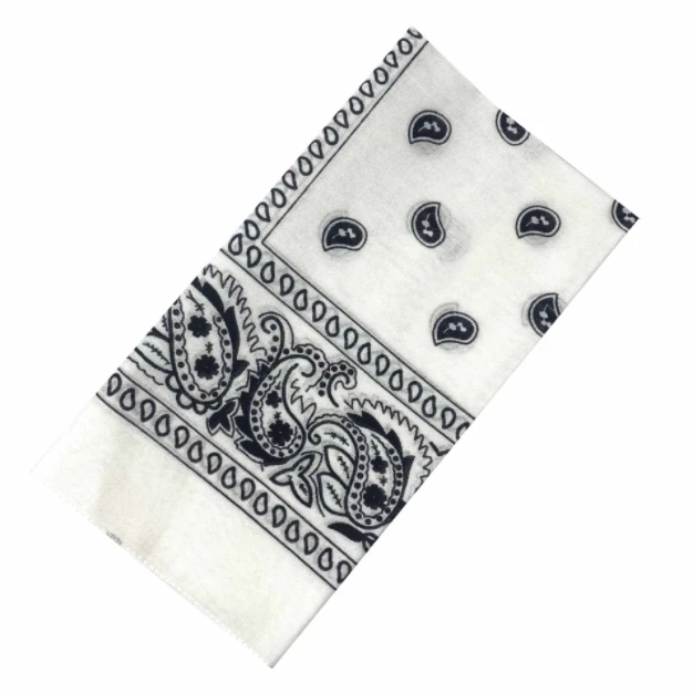 Оптовая продажа Многофункциональные Красочные Головные уборы 100% хлопковые квадратные банданы с принтом Пейсли