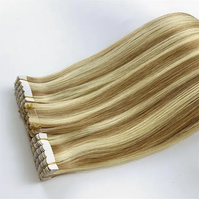 Wholesale 100% Chinese Virgin Hair Extensions European Invisible Tape in Technique 100% Virgin Hair for Braiding