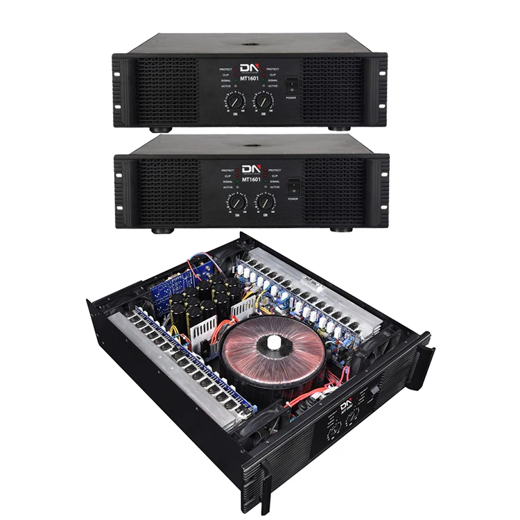 3U 1700w Class H 2ch 2 Two Channel Professional Stereo Dj m Audio Power Amplifier for Concerts