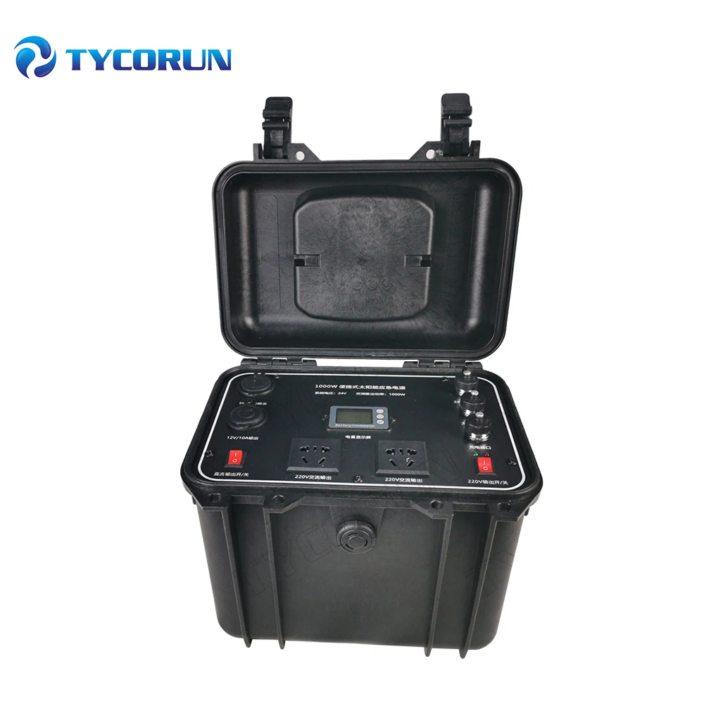 Tycorun ac 110v 220v portable power station 1000wh emergency solar power generator portable power supply - ANKUX.COM