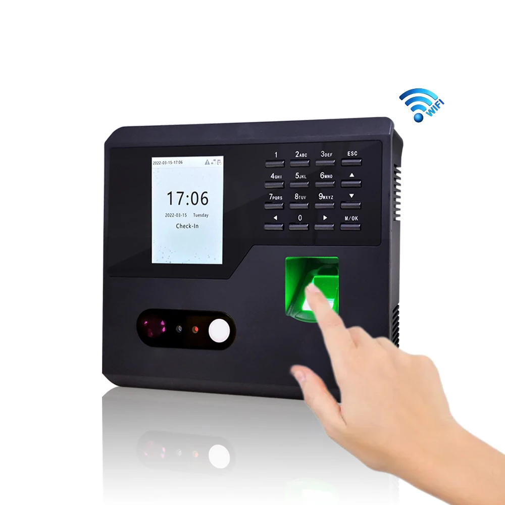 Multi-biometric Time Attendance System and Face Fingerprint Recognition Access Control Support WEB Software FA110