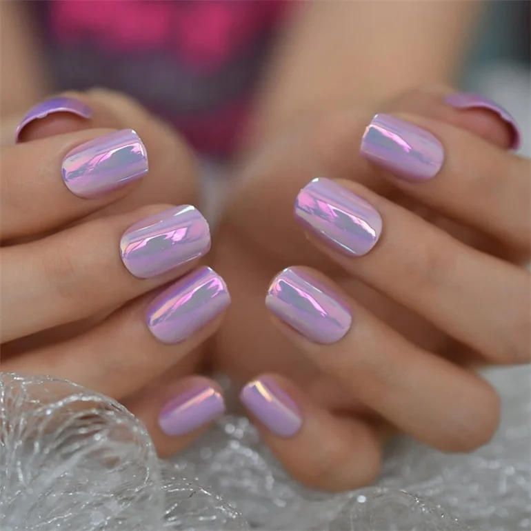 Free Design Clear Color Glowie by Her Hot Pink Acrylic Stickers for Press on Nails