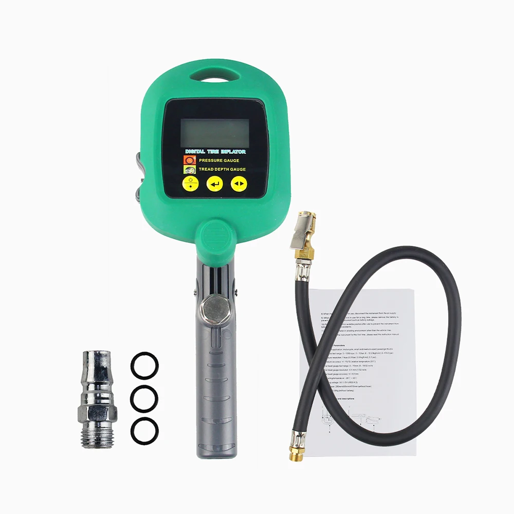 Портативный интеллектуальный цифровой насос duoyi dy19 для накачивания шин с манометром давления и глубины протектора