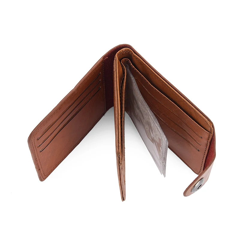 Мужской бумажник из искусственной кожи на заказ, кошелек с тремя папками, кошелек для монет, кошелек с зажимом для денег в джинсовом стиле