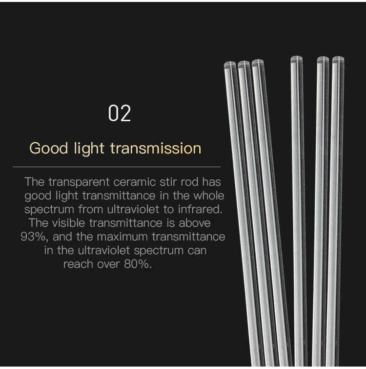 High purity milky ceramic stirring rod for metal melting stirring, with high temperature resistance and abrasion resistance