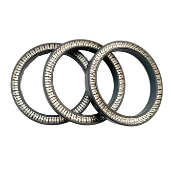 ZHIDE PTFE spring energized lip seals for shafts rods pistons sealing applications in inch and metric