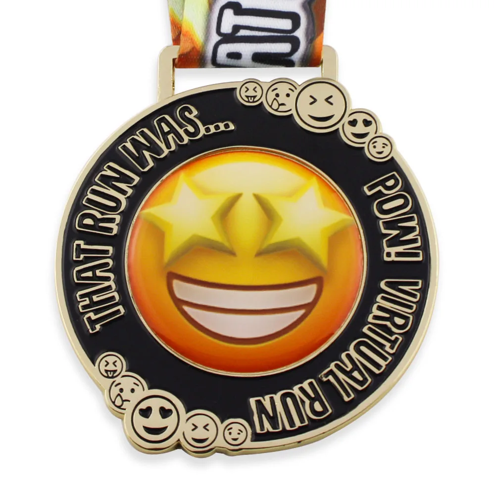 Médaille Pendentif Jeux Olympiques – Athlétisme Marathon – Métal Doré (N5286)
