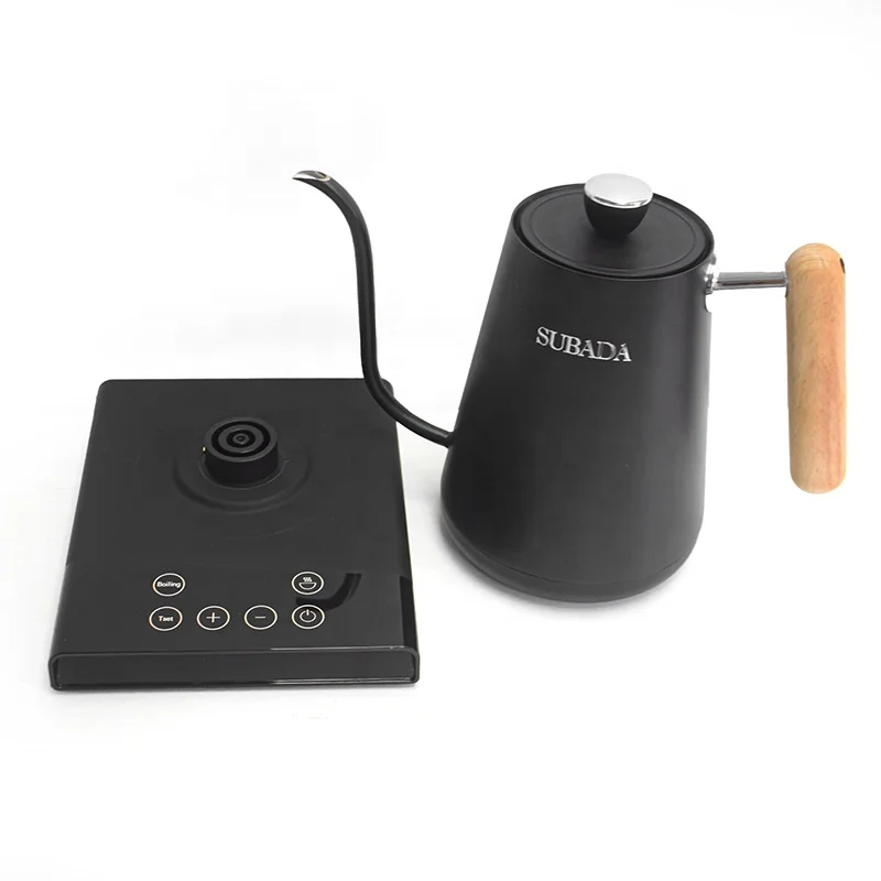 Factory Direct Supply Gooseneck Electric Kettle Temperature Control Stainless Steel Pour Over Espresso Brewing Coffee Pot