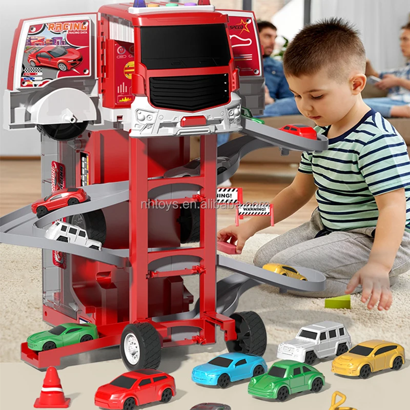 Kids Car Transforming Car Building Parking Popular car Toys