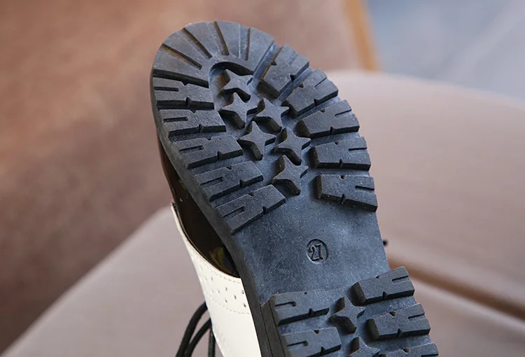 Новый дизайн красивая черная кожаная школьная обувь для детей мальчиков и девочек