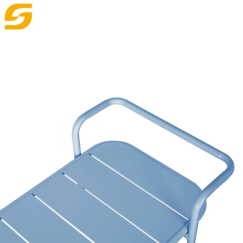 Indoor and Outdoor Modern Multi-Function Aluminum Trolley Cart Wheels Garden Patio Swimming Pool Party Rolling Storage Bar Cart