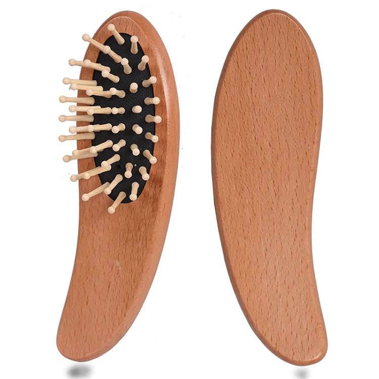 RTS New Design Board Quality Air Cushion Massage Health Comb Wooden Sandalwood Afro Hair Comb