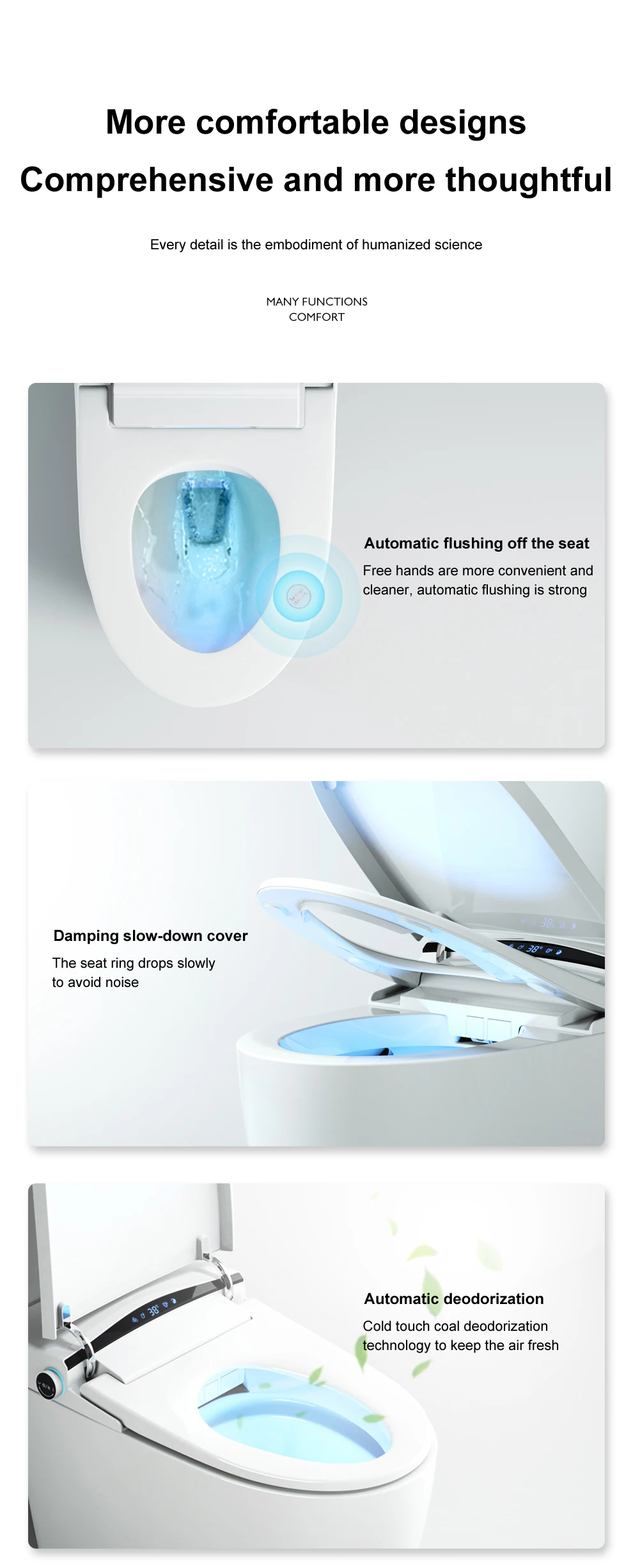 220v Japan One Piece Wc Self Cleaning Full Automatic Flush Sensor