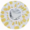 Bonnet à cheveux à pois jaunes