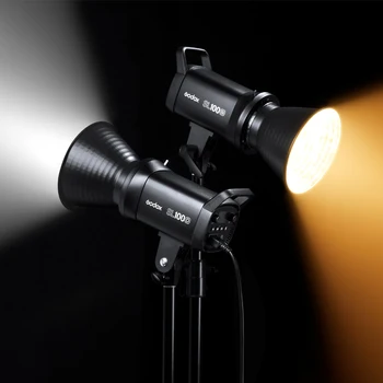 GODOX SL100D Continuous Light 100W 5500K White Version LCD Panel LED Video Light Continuous Output Bowens Mount Studio Light detail image