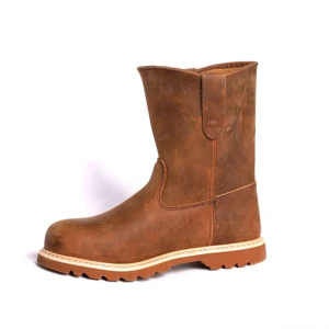 Factory Outlet Goodyear Shoes Anti Smash Puncture-proof Safety Shoes High-top Slip on Loafers Protective Footwear Boots Can OEM