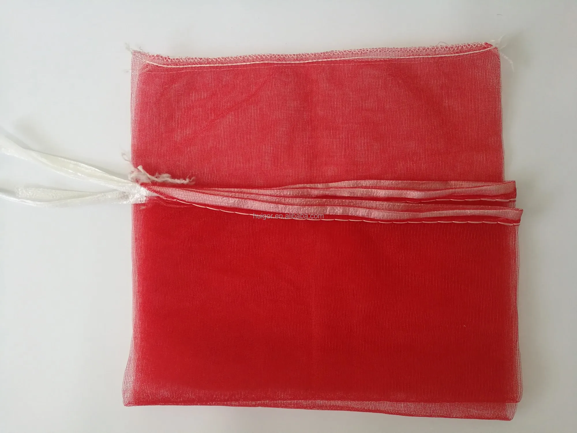 Plastic Drawstring Tubular Onion Potato Mesh Bag for Fruit Vegetable ...