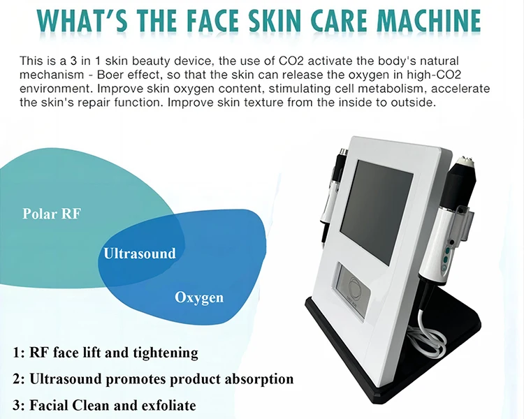 3 In 1 Oxygen Jet Facial Machine Co2 Bubble Factory Price Hydra Facials