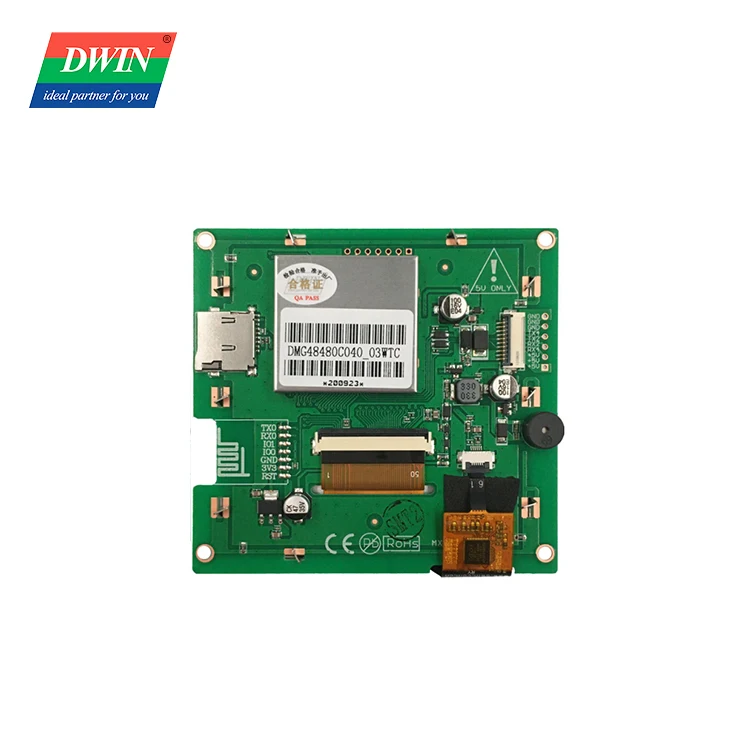 4 Inch Square LCD Display Touch Panel Smart UART Serial TFT  Module 480*480 HMI LCD display software Small tft display